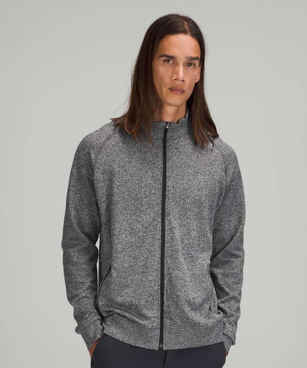 LULULEMON Men’s $168 Engineered Warmth Jacket Men’s M Merino Wool Full Zip #157